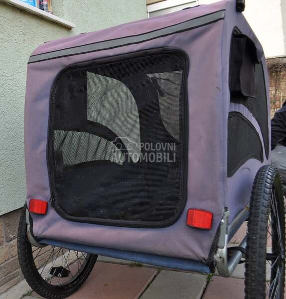 Prikolica - riksa za bicikl za pse - psa