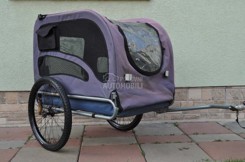 Prikolica - riksa za bicikl za pse - psa