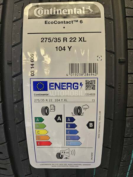 Continental 315/30 R22 Letnja