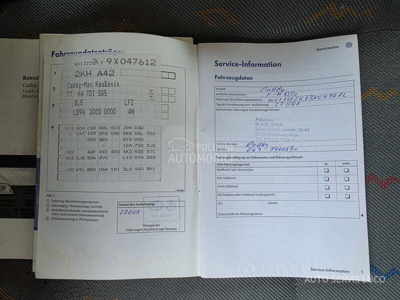 Volkswagen Caddy Maxi 1.9 TDI/V.SERVIS