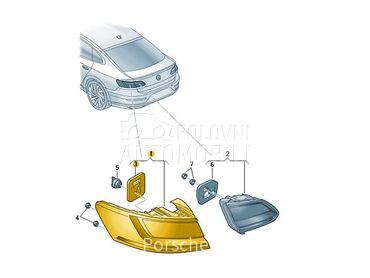 Stop svetlo desno za Volkswagen Arteon od 2017. do 2025. god.