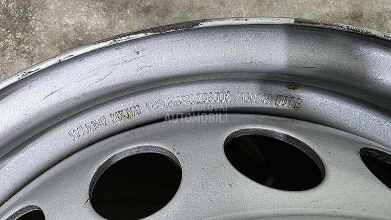 Čelične felne  16" 6 x 180