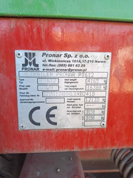Pronar PT 612 12 tona