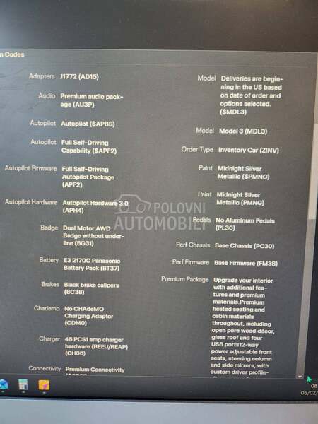 Tesla Model 3 LONGE RANGE 4X4