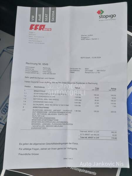 Renault Clio 1.2i EXCEPTION CH