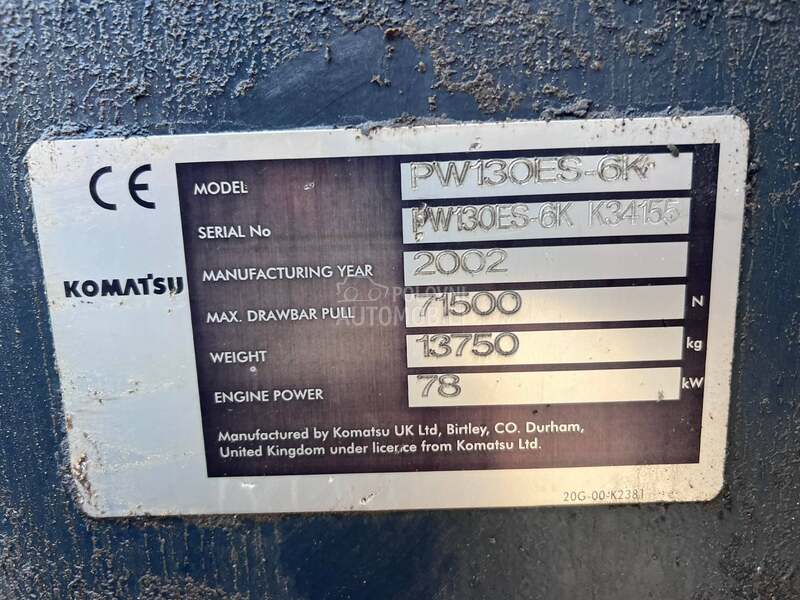 Komatsu PW 130ES