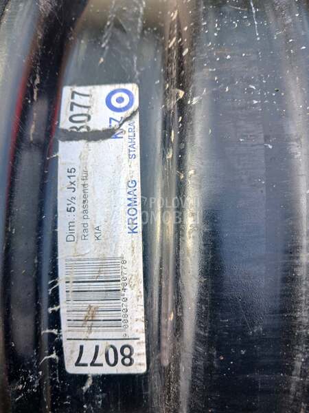 Čelične felne  15" 5 x 114.3