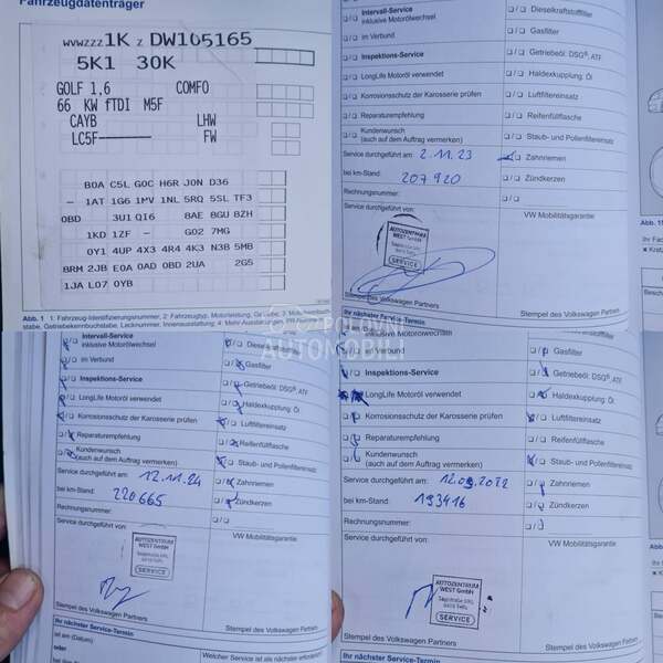 Volkswagen Golf 6 Vel. Servis