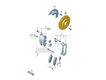 Kočioni disk VW Crafter za Volkswagen Ostalo od 2017. do 2018. god.