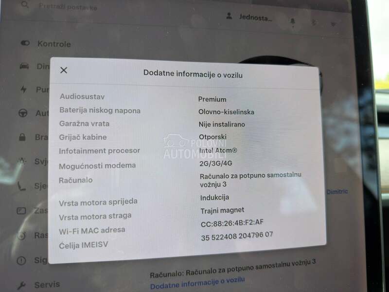 Tesla Model 3 long range N O V
