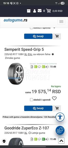 Semperit 235/65 R17 Zimska