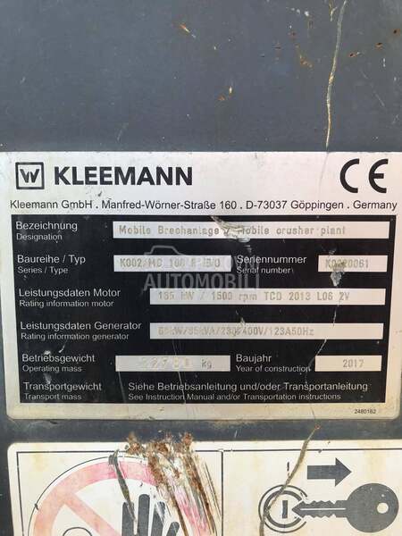 Metso Kleman mc 100r evo