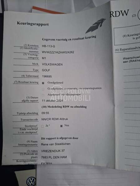 Volkswagen Golf 6 s.e.r.v.i.s.n.a