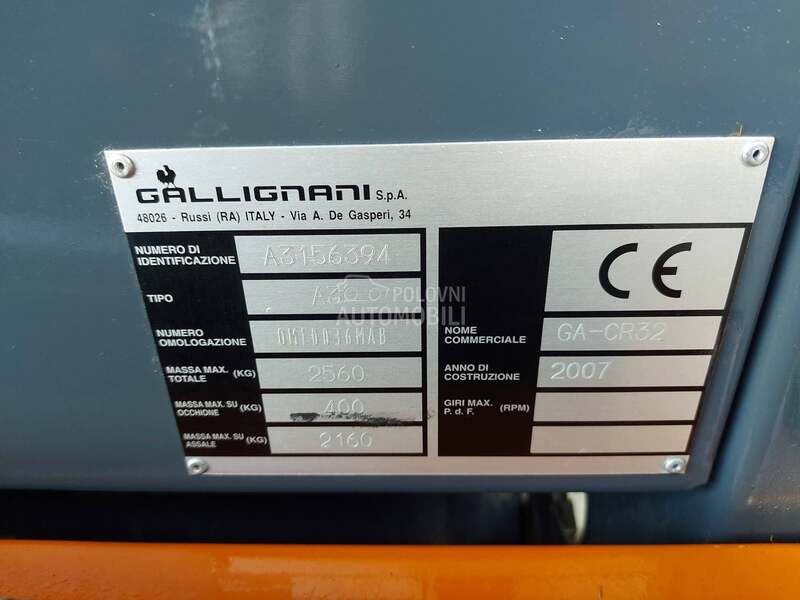 Gallignani CR 32 Letva Lanac 120x120