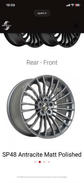 Aluminijumske felne spath 21" 5 x 112