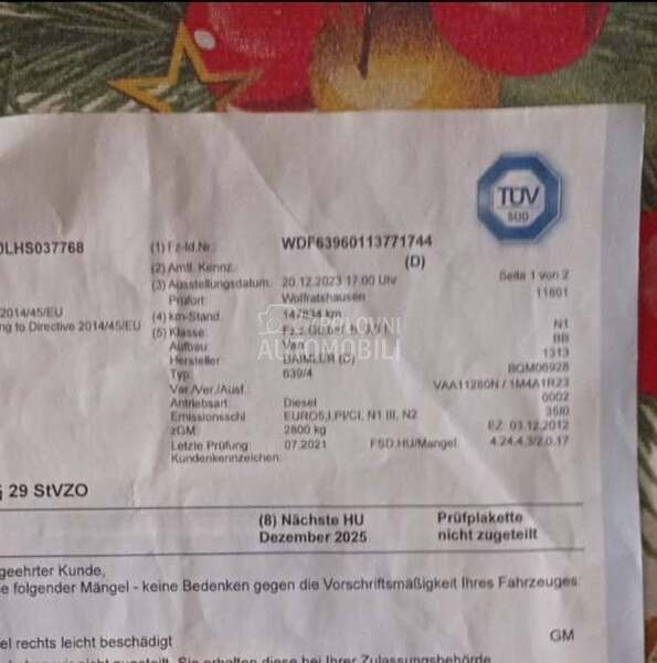 Mercedes Benz Vito 110