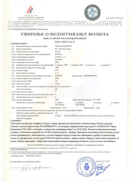 Renault Mascott 3.0DCI