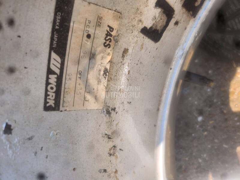 Aluminijumske felne WORK 17" 4 x 100