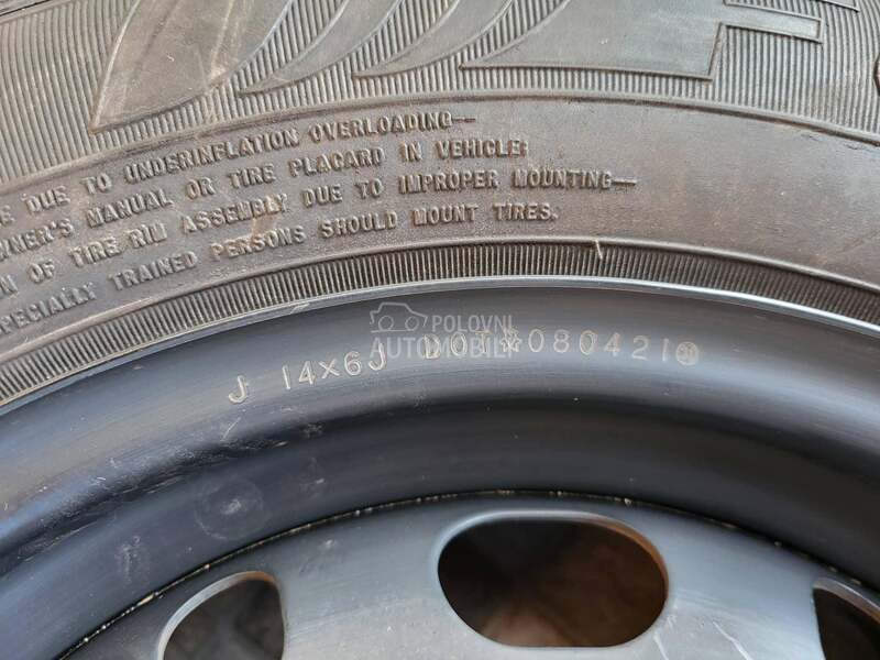 Čelične felne orginam 185 60 14" 4 x 100