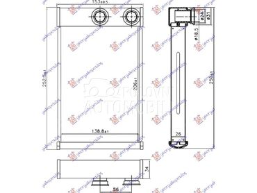 GREJAC KABINE za Opel Insignia od 2008. do 2013. god.