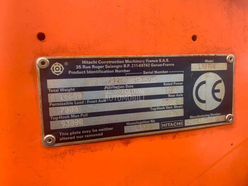 Hitachi LX170E Svajcara