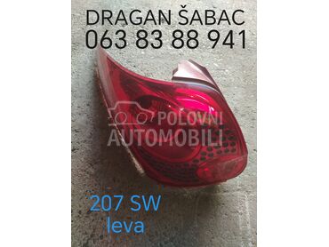 Stop svetlo levo karavan SW za Peugeot 207 od 2006. do 2014. god.