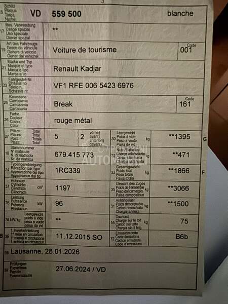 Renault Kadjar 1.2 MATRIX BOSE CH