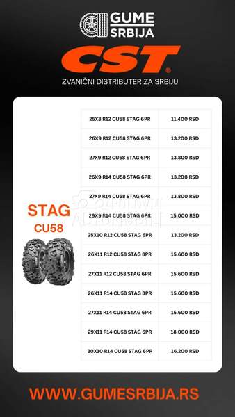 Ostalo 100/27 R12 Sve sezone