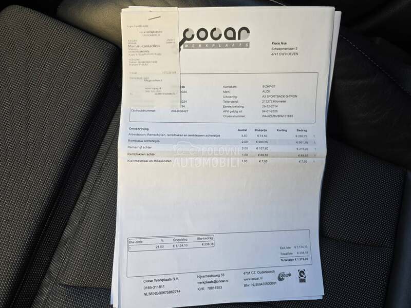 Audi A3 Gtron Sline org km