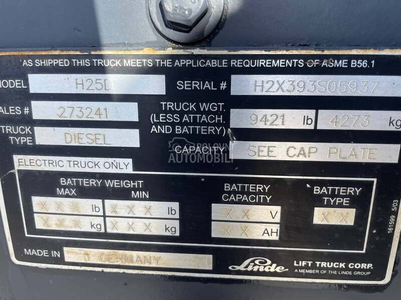Linde H 25