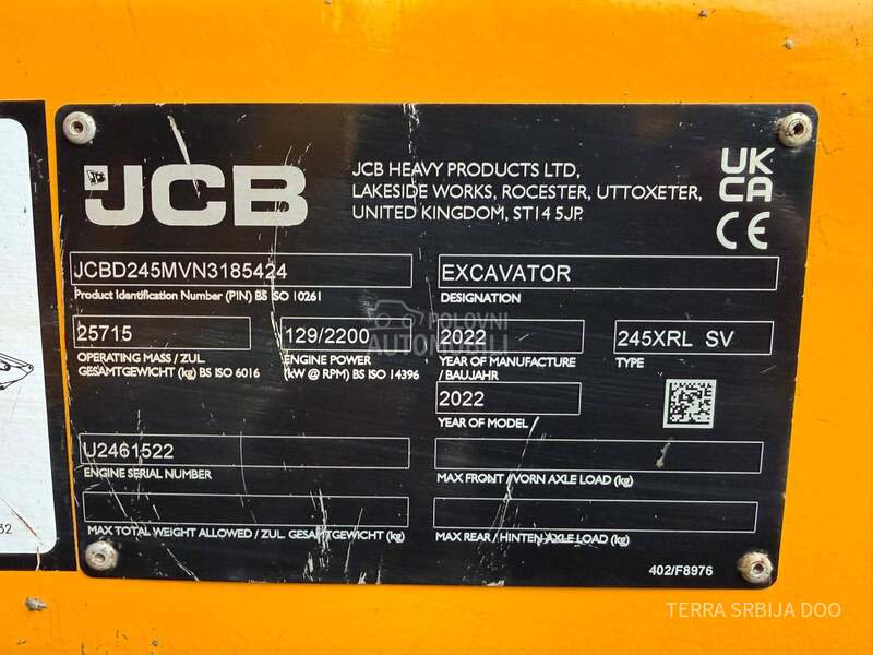 JCB 245XR LC SV