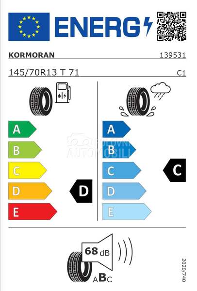 Kormoran 145/70 R13 Letnja