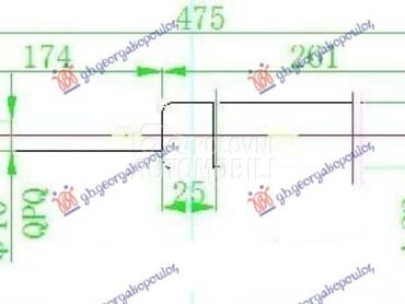 AMORTIZER GEPEK VRATA 420... za Daewoo Lanos od 1997. do 2008. god.