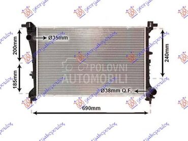 HLADNJAK MOTORA 1.4 BENZIN... za Fiat Tipo od 2016. do 2021. god.