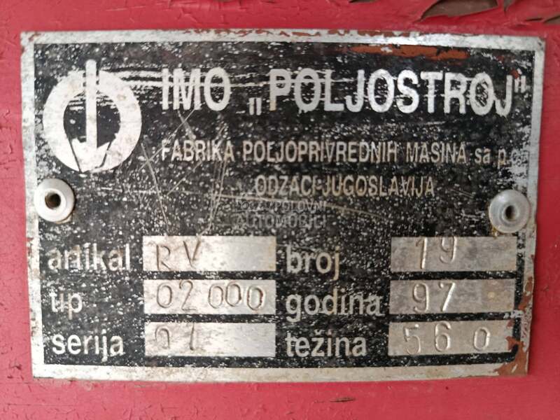 Poljostroj ORKAN 2000