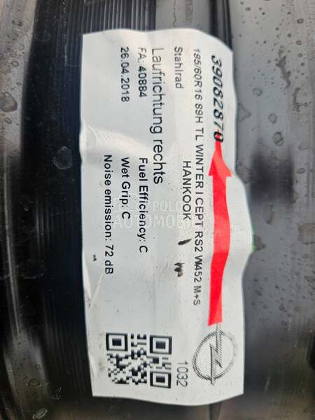 Čelične felne ORGINAL 16" 4 x 108