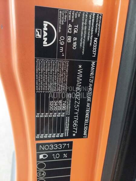 MAN Tgl 8180 miler kiper