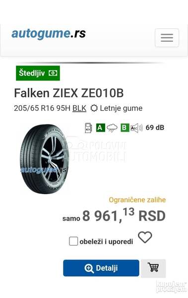Falken 205/65 R16 Letnja