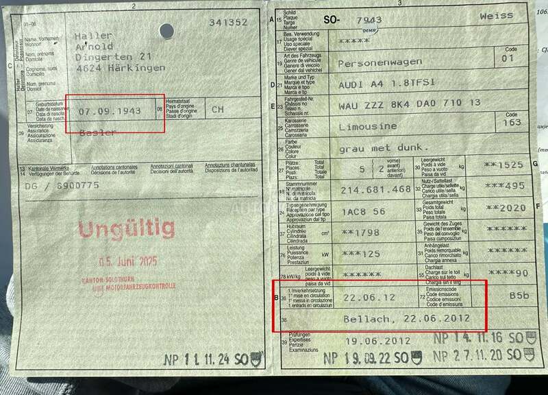 Audi A4 1.8 Autom. CH