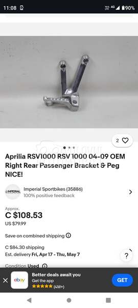 Nogostopi za apriliu RSV