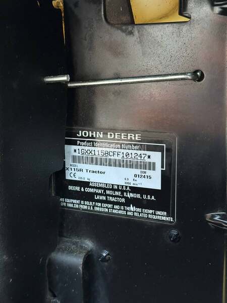 John Deere X115R