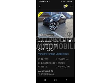 Alfa Romeo MiTo S.p.o.r t 155k.s