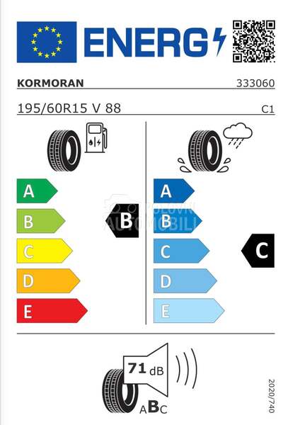 Kormoran 195/60 R15 Letnja