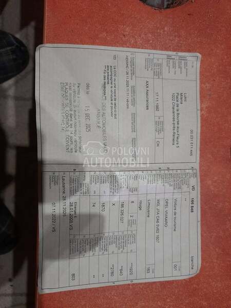 Opel Vivaro 1.9 TDCI