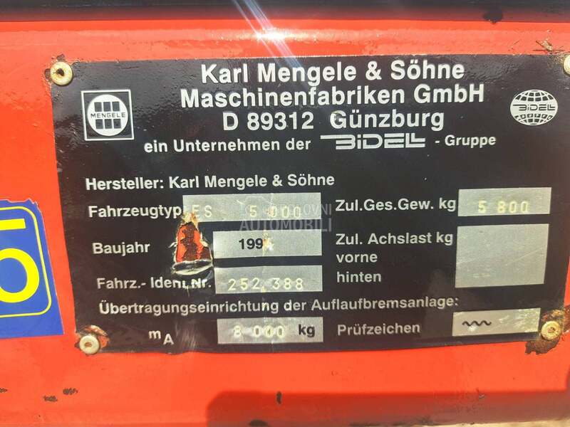 Mengele ES 5000 VR Top stanje