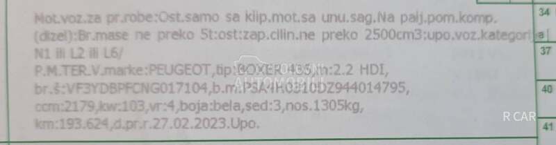 Peugeot Boxer L4H3/LIZING/O.D.L.ICAN