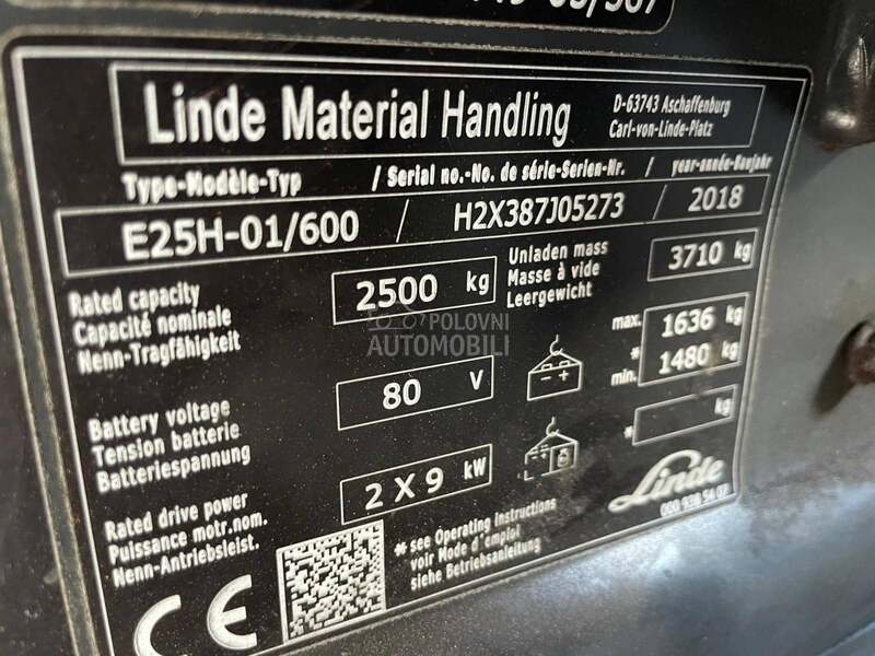 Linde E 25 Duplex