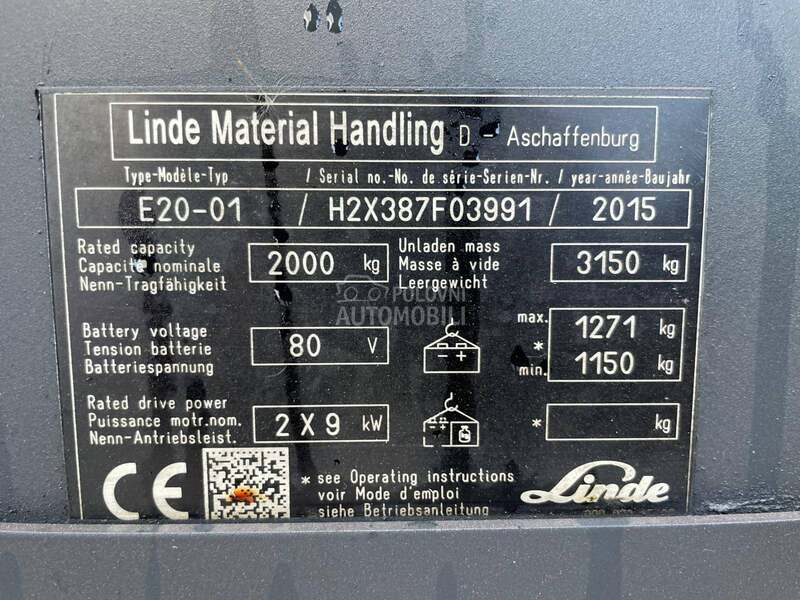 Linde E 25 Duplex