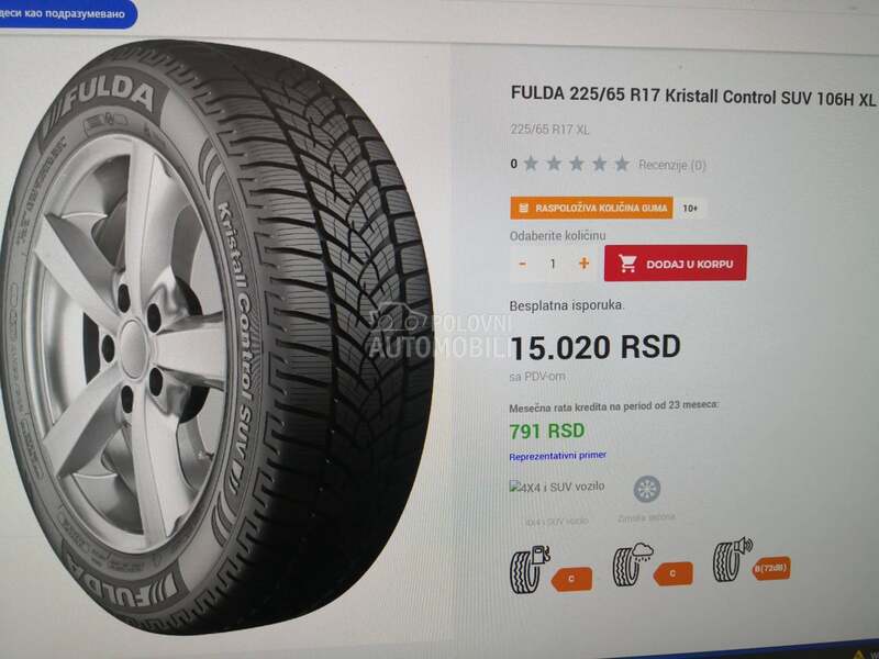 Fulda 225/65 R17 Zimska