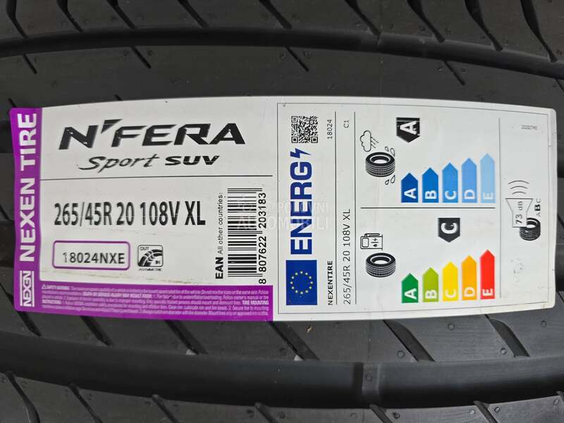 Nexen 265/45 R20 Letnja